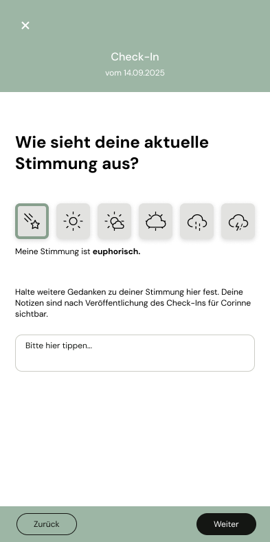 Bonded App Check-In-Screen