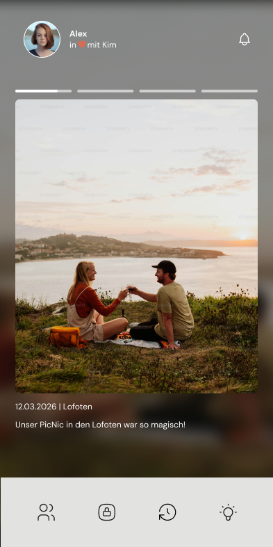 Bonded App Gurkenglasmoment-Screen