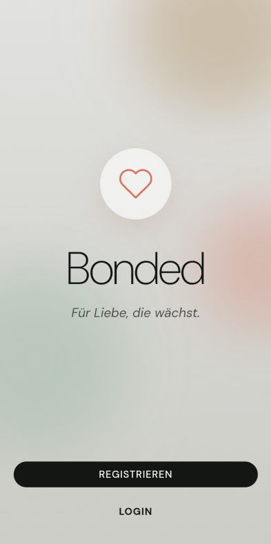 Bonded App Willkommen-Screen